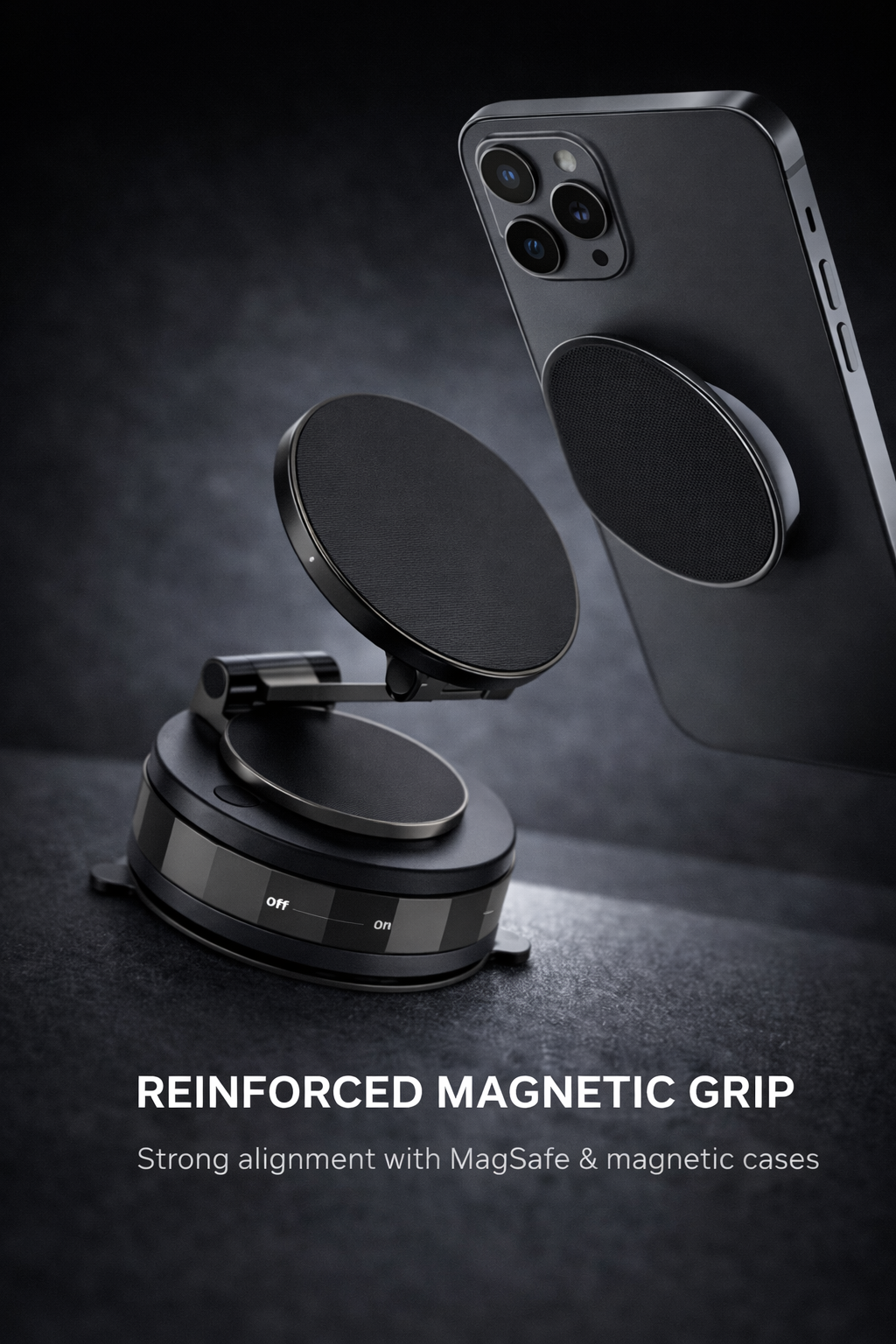Flex Glow™ Magnetic Suction Mount